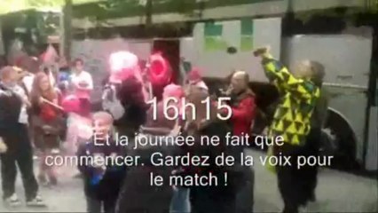 Les supporters de l'ETG sont arrivés à paris