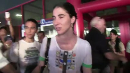 Blogger Sanchez returns to Cuba with 'many projects'