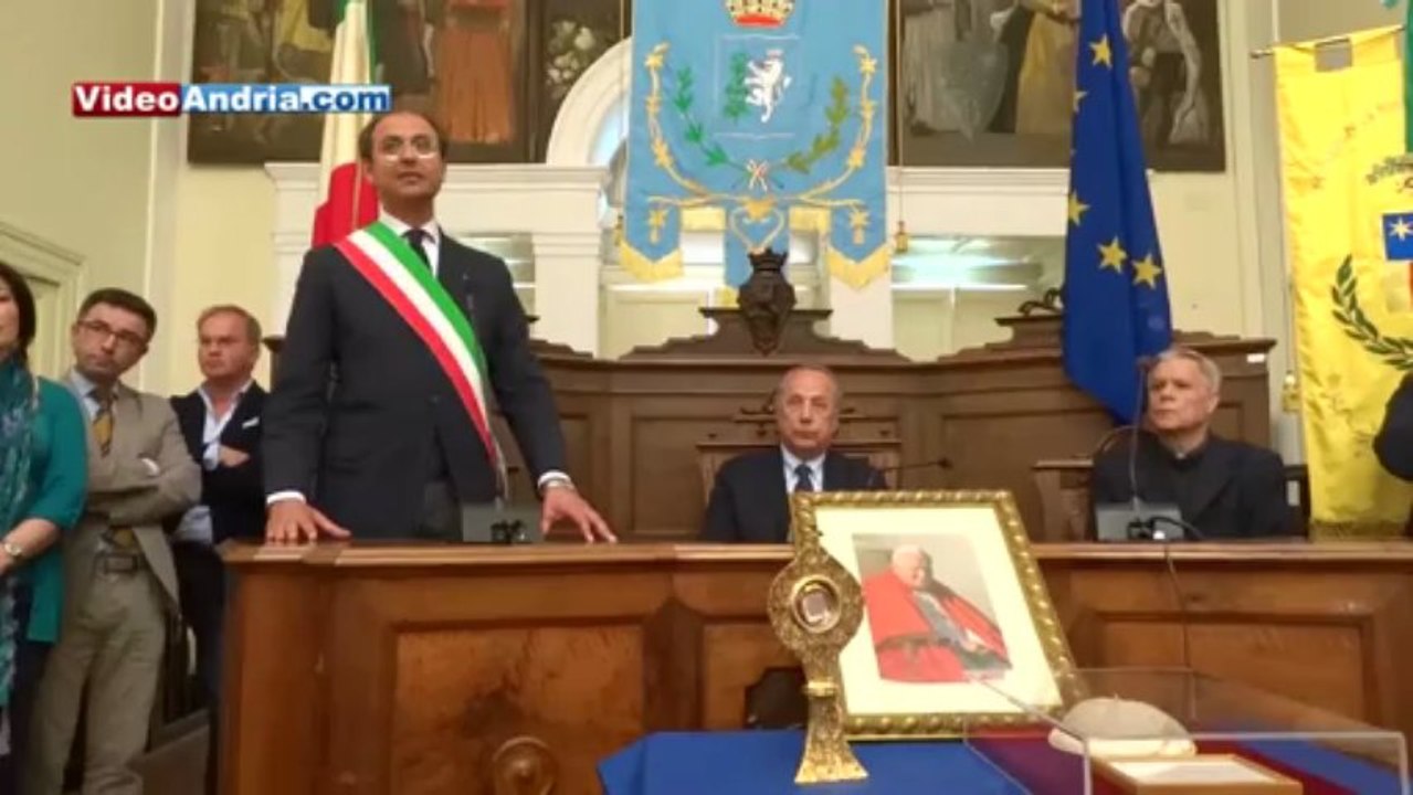 Le reliquie di Papa Giovanni Paolo II ad Andria
