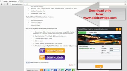 Asphalt 7 Heat Hack Adder Download 2013 [Money][Stars]