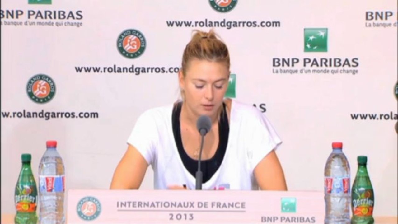 French open: sharapova: "das blatt kann sich schnell wenden"