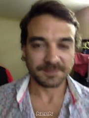Pedro en camarín San Justo Keek Gus Conti - 31 de Mayo