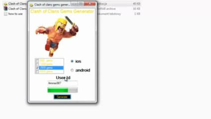 Clash of Clans Gems Generator Hack Free Download