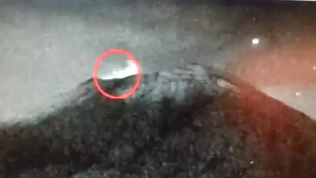 Yet Again UFO Filmed, While Entering Popocatepetl Volcano In Mexico