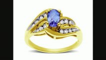 Tanzanite And Channel Set Diamond Accent Ring In 10k Gold From Jewelry.com Review