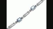 4 34 Ct Aquamarine Bracelet With Diamonds In 10k White Gold From Jewelry.com Review
