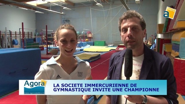 DELPHINE LEDOUX, ICONE DE LA GYMNASTIQUE RYTHMIQUE FRANCAISE DE PASSAGE A SAINT-LAURENT-BLANGY