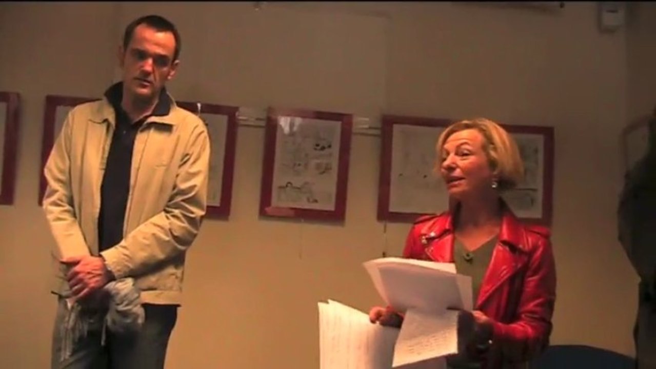 vernissage de l'exposition des planches de la BD «d'Avranches à Auschwitz» à Avranches 1er juin 2013