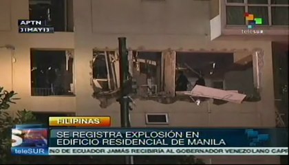 Explosión en edificio de Manila deja tres muertos