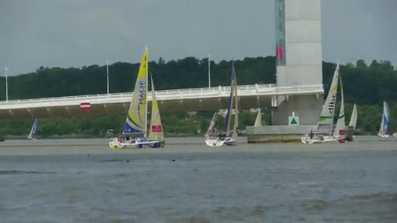 Solitaire du Figaro, le départ de Bordeaux