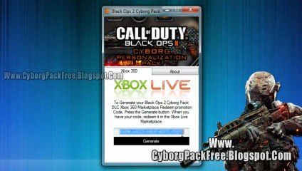 Get Free Black Ops 2 Cyborg Weapon Camo DLC - Xbox 360