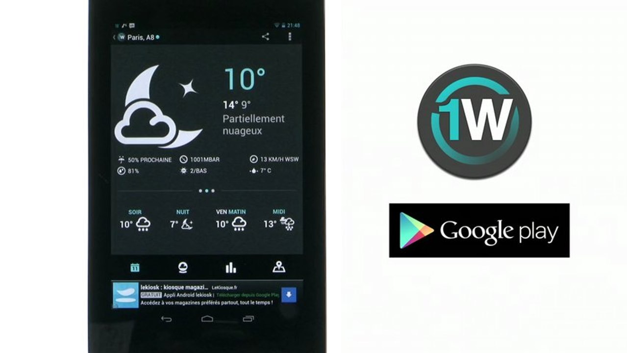 Test  - 1WEATHER - Android (Nexus 7)