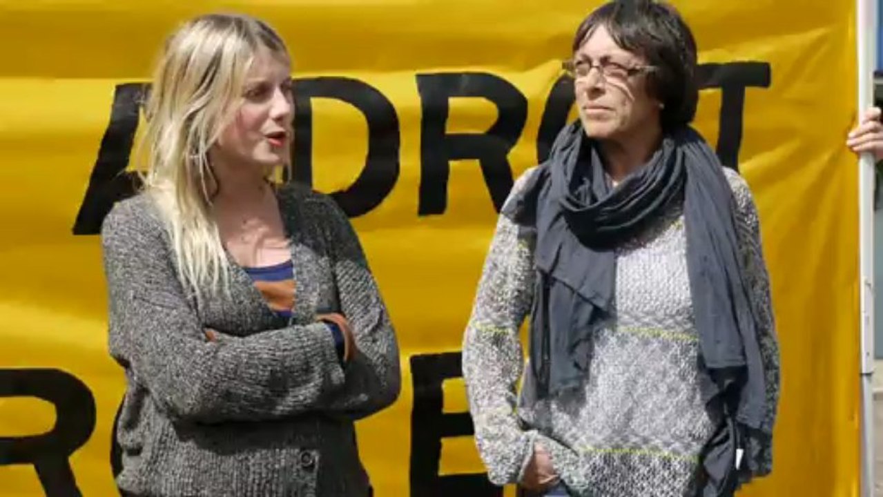 L'actrice Mélanie Laurent à Boulogne-sur-Mer aux côtés de Greepeace