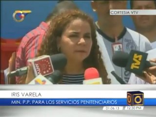 Ministra Varela indica que 75 presos de la cárcel de Tocuyito esperan por su libertad