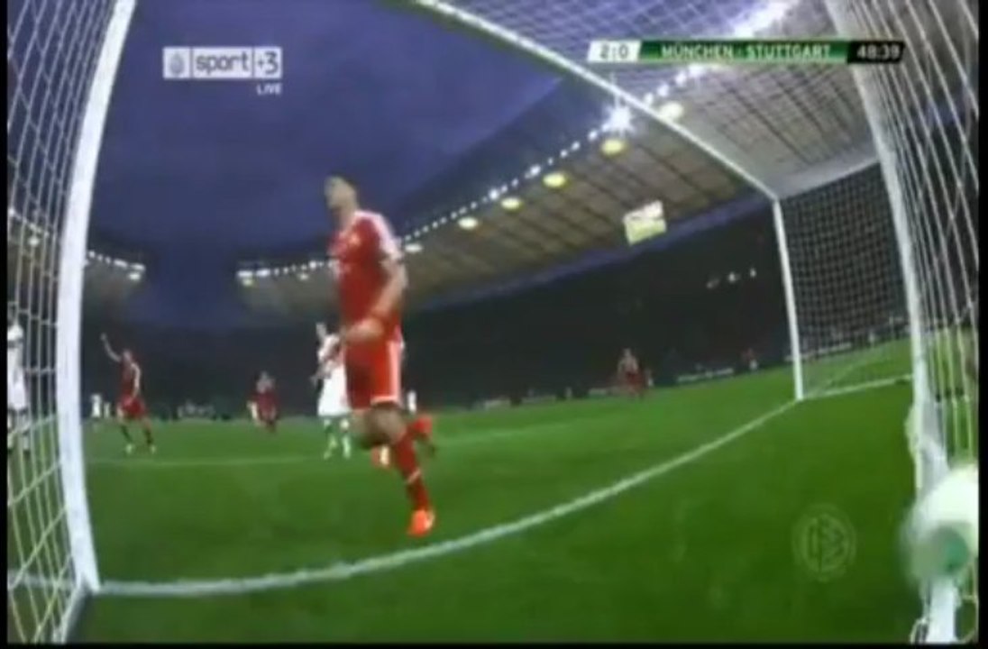 Bayern 2-0 Stuttgart (Gol de Mario Gómez) DFB POKAL