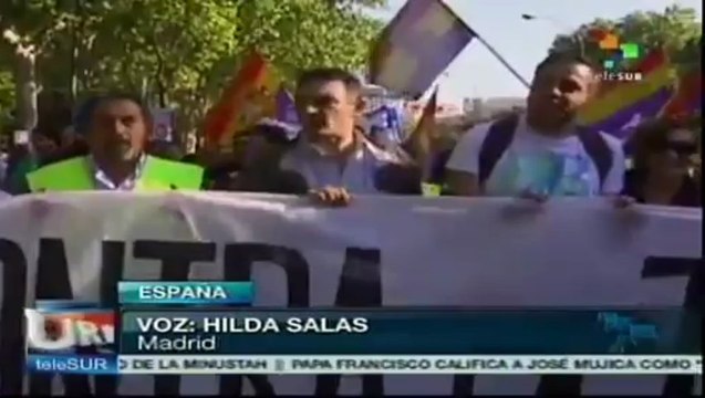 Miles marchan en España contra recortes y políticas de austeridad