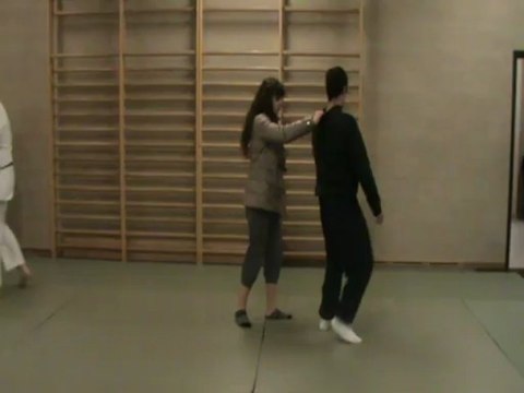 Ushiro ryote kubi shime dori : sortie ushiro empi