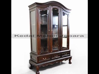 MEBEL ANTIK ALMARI PAJANGAN JEPARA - ANTIQUE DISPLAY CABINET