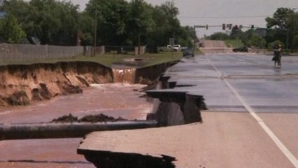 Sinkhole opens up after Oklahoma storm