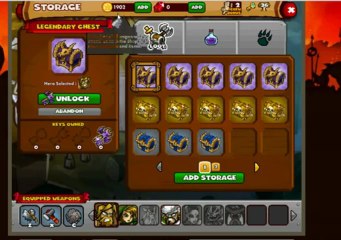 Hack de Dungeon Rampage habrir cofres legendary