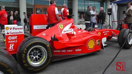 Napoli - La Ferrari di Schumacher sul Lungomare (01.06.13)