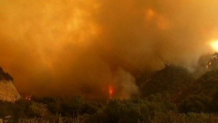 Wildfire ravages southern California