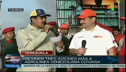 Pdte. Maduro recibe tres nuevos aviones de Conviasa