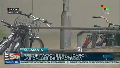 Fuertes lluvias en Alemania provocan inundaciones