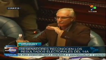 Diputados venezolanos exponen en Uruguay proceso Bolivariano