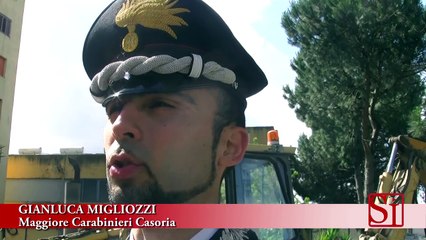 Caivano (NA) - Sequestri al parco Verde, anche la statua di Padre Pio -1- (31.05.13)