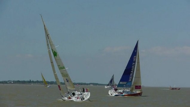 Solitaire du Figaro, le départ de Pauillac