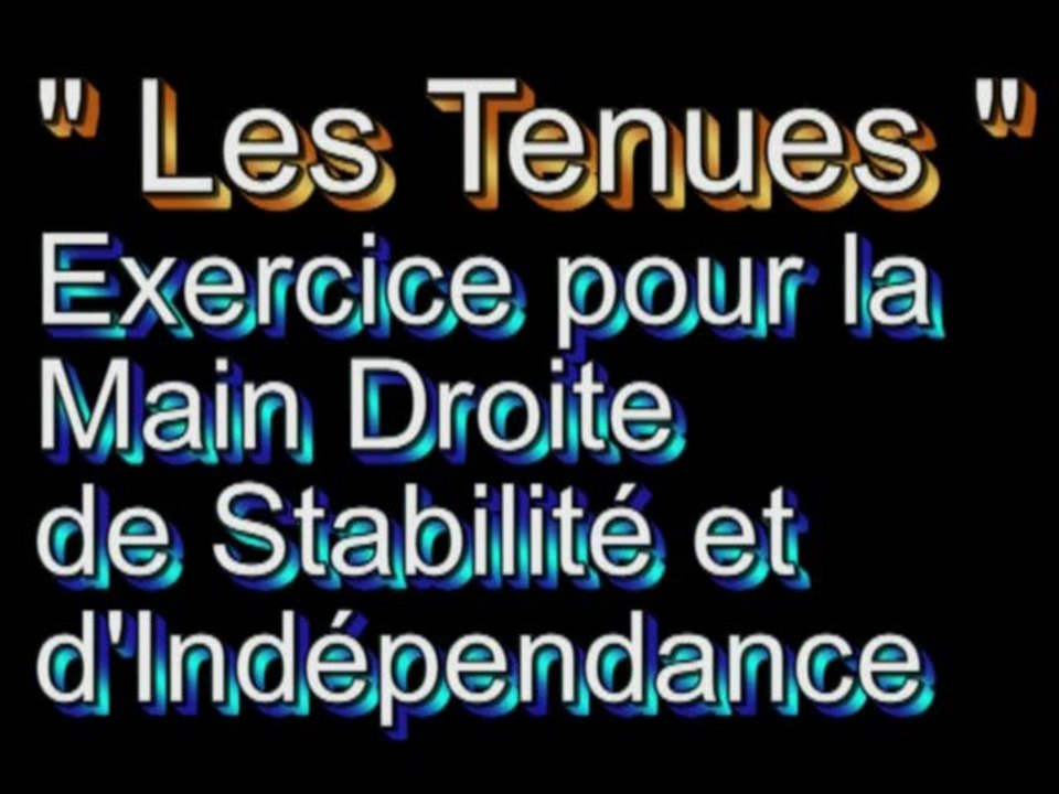 Leçon Guitare#4_" Les Tenues " explication complète