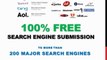 100% Free Search Engine Submission to 200+ Search Engines - Search Engine Optimization