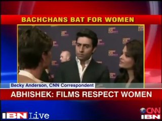 Aishwarya, Abhishek speak on the need to change mindset towards women in India - Chime for Change 2013