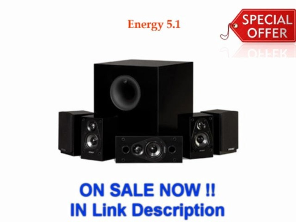 Cheap Energy 5.1 Take Classic Home Theater System (Set of Six, Black) Sale