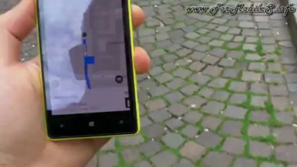 Demo Nokia HERE Maps su Lumia 820 giallo