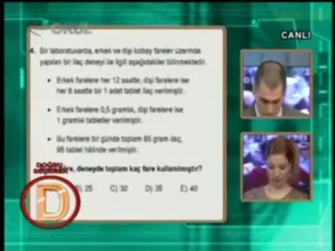 2013 YGS Matematik Soruları Ve Cevapları