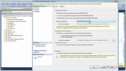 La restauration à partir d'une sauvegarde complète