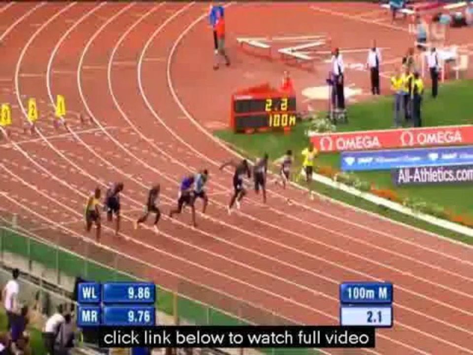 Usain Bolt Beaten By Justin Gatlin At Rome Golden Gala Diamond ...