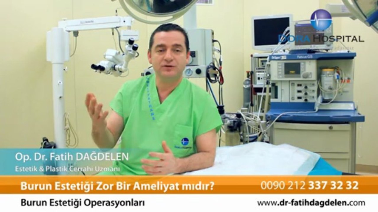 Burun estetiği zor bir ameliyat mıdır? Op.Dr.Fatih Dağdelen