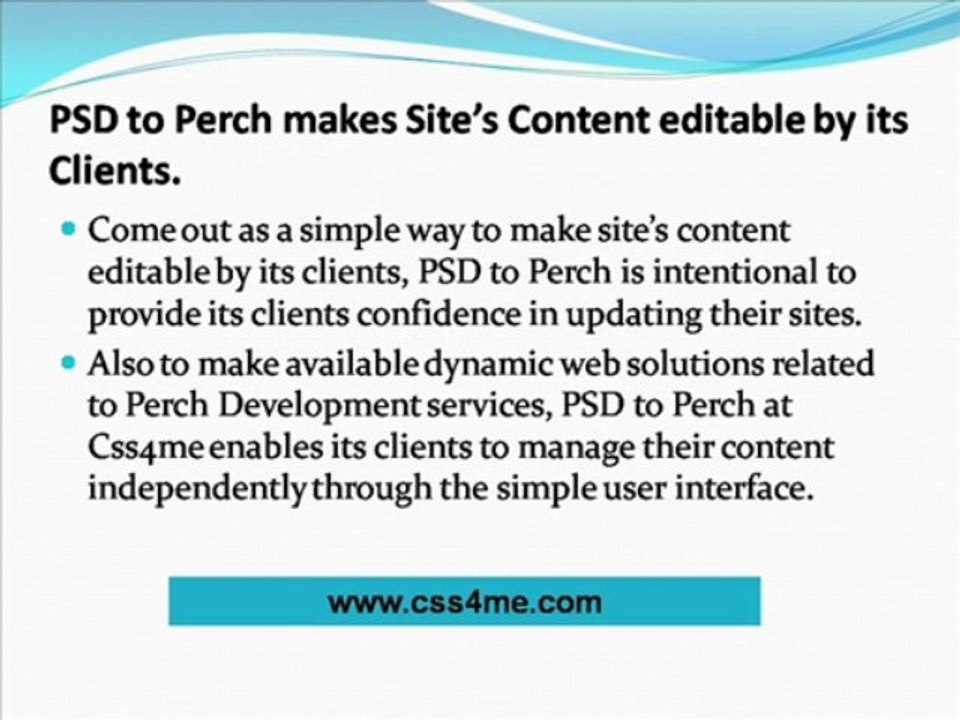 Introduction to Perch