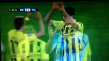 Borussia Dortmund-Malaga [LEWANDOWSKI GOAL]