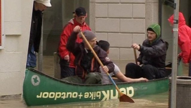 Record flooding turns roads into rivers in Germany