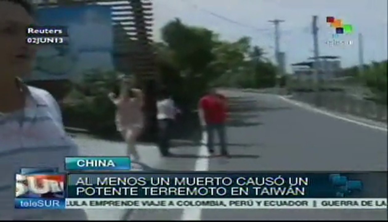 Terremoto en Taiwán de 6.3 grados Richter deja un muerto y 20 heridos