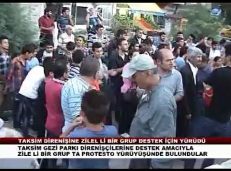 TAKSİM DİRENİŞLERİNE ZİLE 'DEN DESTEK