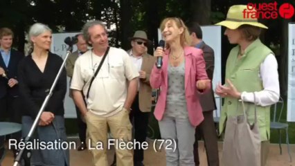 Le Lude. Marie-Anne Chazel présente la rose « Dame du Lude »