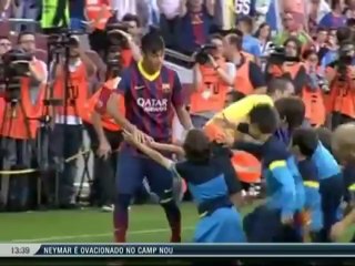 دخول نيمار ملعب الكامب نو