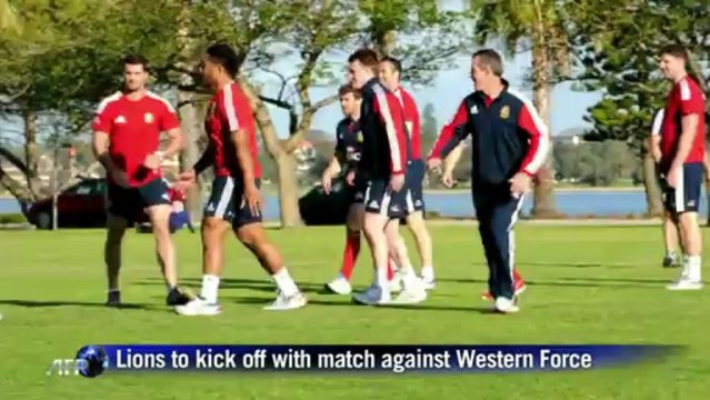 Rugby: Lions arrive in Perth for Australia tour