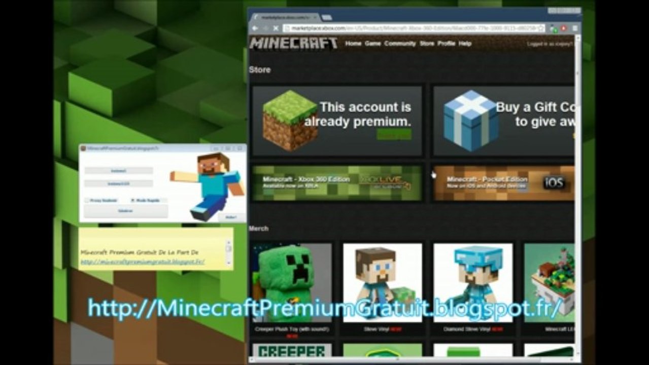 Minecraft Premium Gratuit 2013