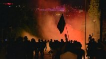 Night time protests in Istanbul